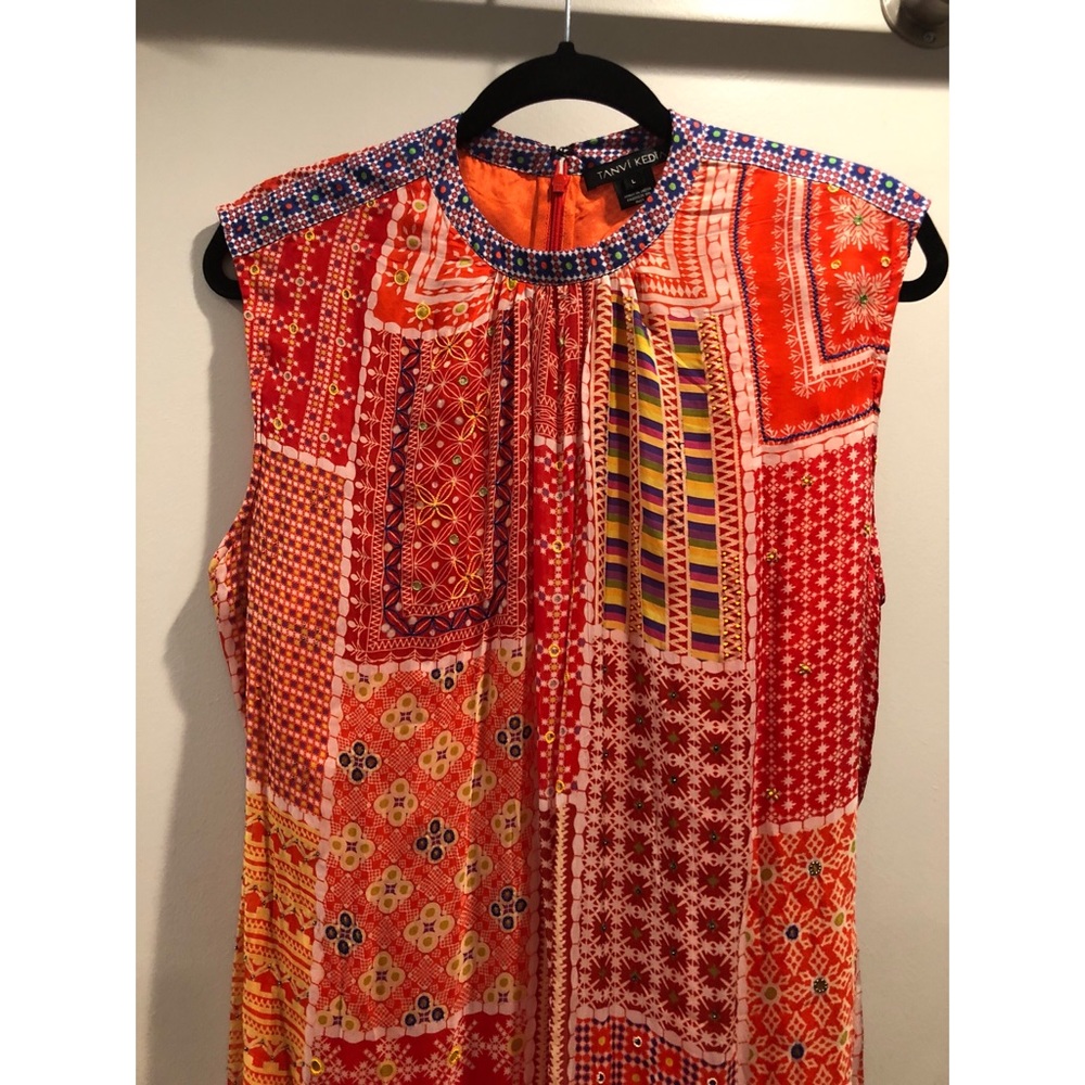 RARE🤩Anthropologie Midi Maxi Summer Dress Beading - Picture 5 of 5